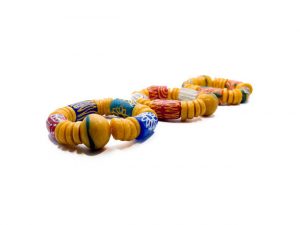 Men's Handmade Ghanaian Glass Beaded Bracelet Set