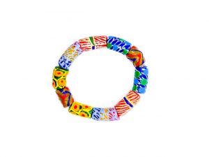 Unisex Handmade Ghanaian Glass Beaded Bracelet